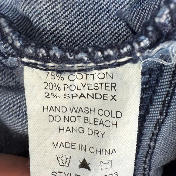 Hayden Los Angeles Denim Leggings Women's M Blue Stacked Moto Jeggings Jeans - Picture 8 of 14